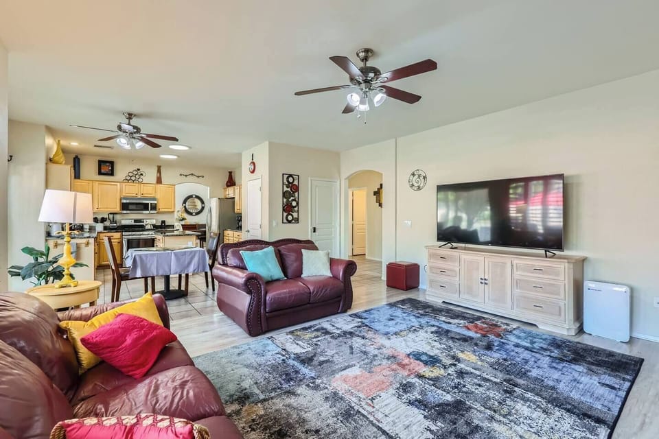 Family room, Roku 70 inch TV