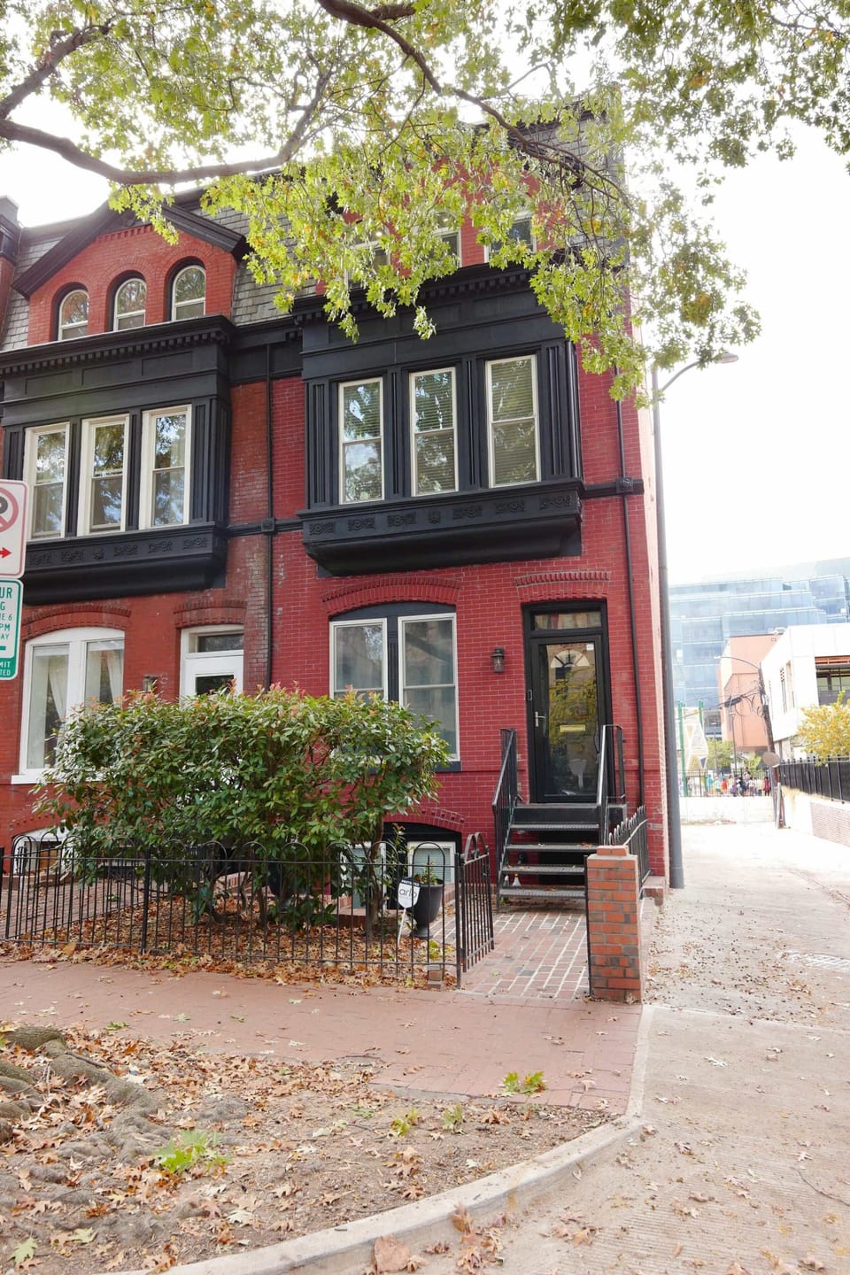 Street view of our corner by Union - Property is located on lower level of home