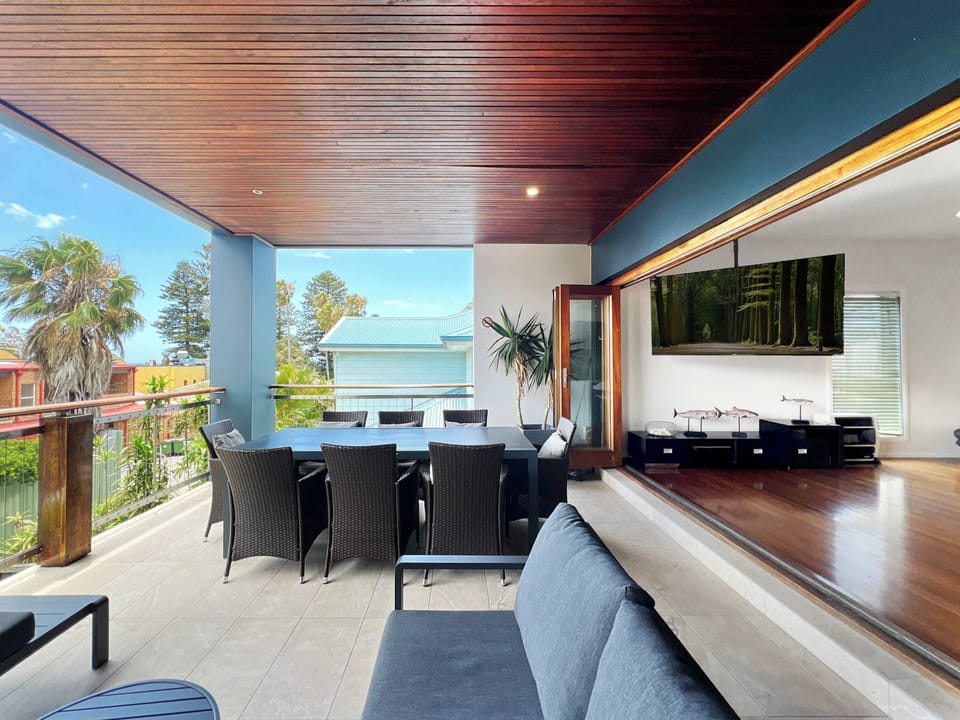 Outdoor Living and Dining Balcony (with TV)