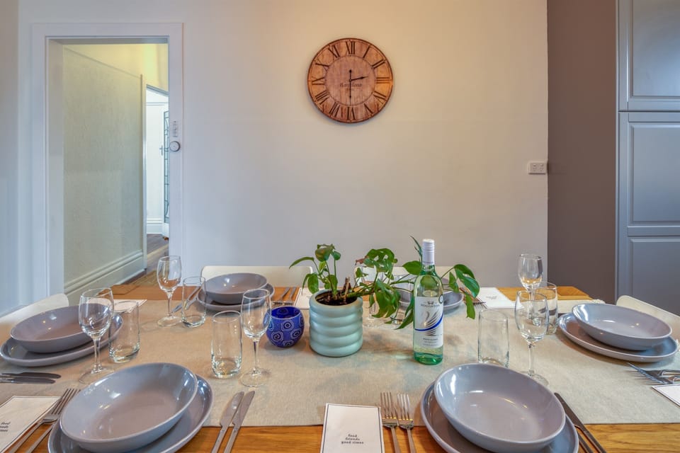 Table set up for a memorable meal