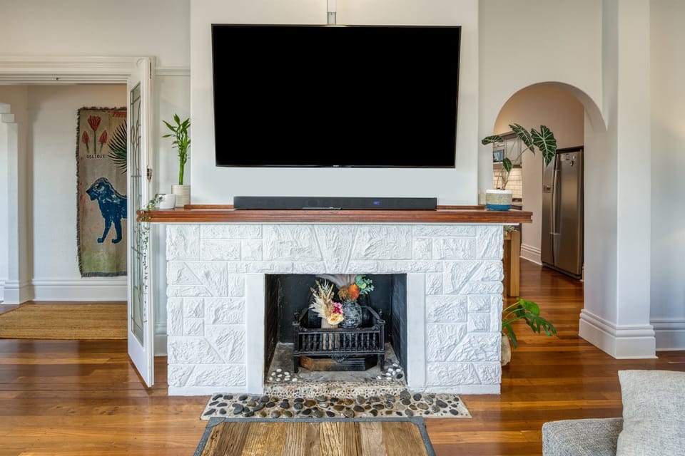 Display only feature fireplace & smart TV
