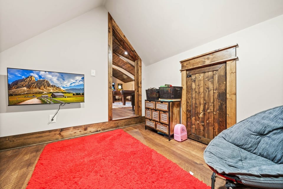 Kids Sensory Nook Upstairs with TV