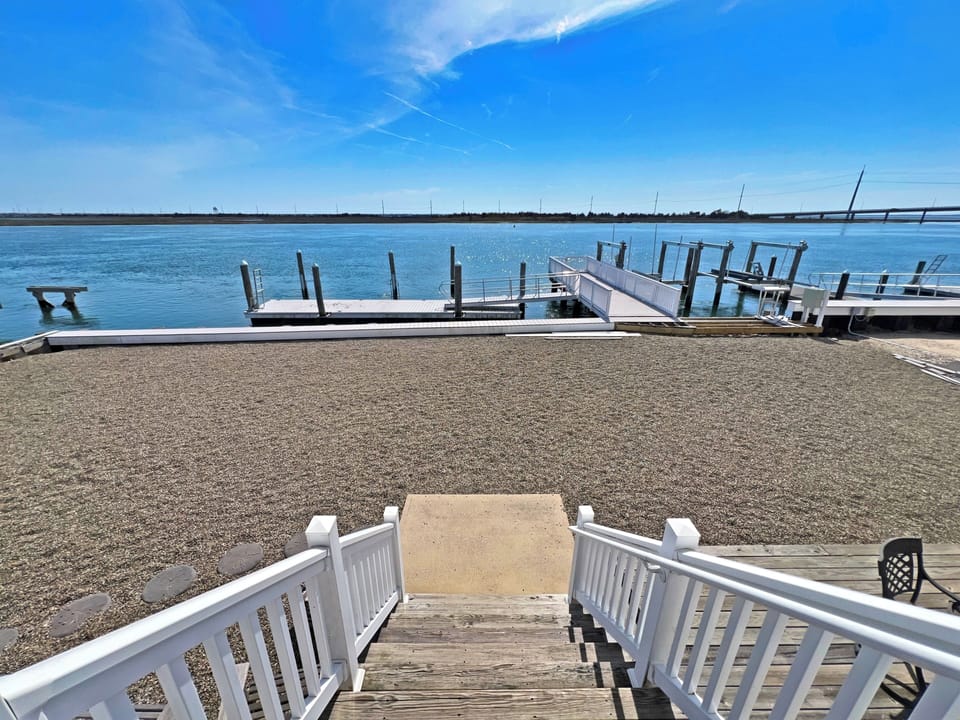 Steps to Boat Slip and Fishing Pier