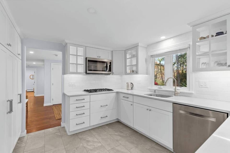 Enjoy brand new stainless steel appliances