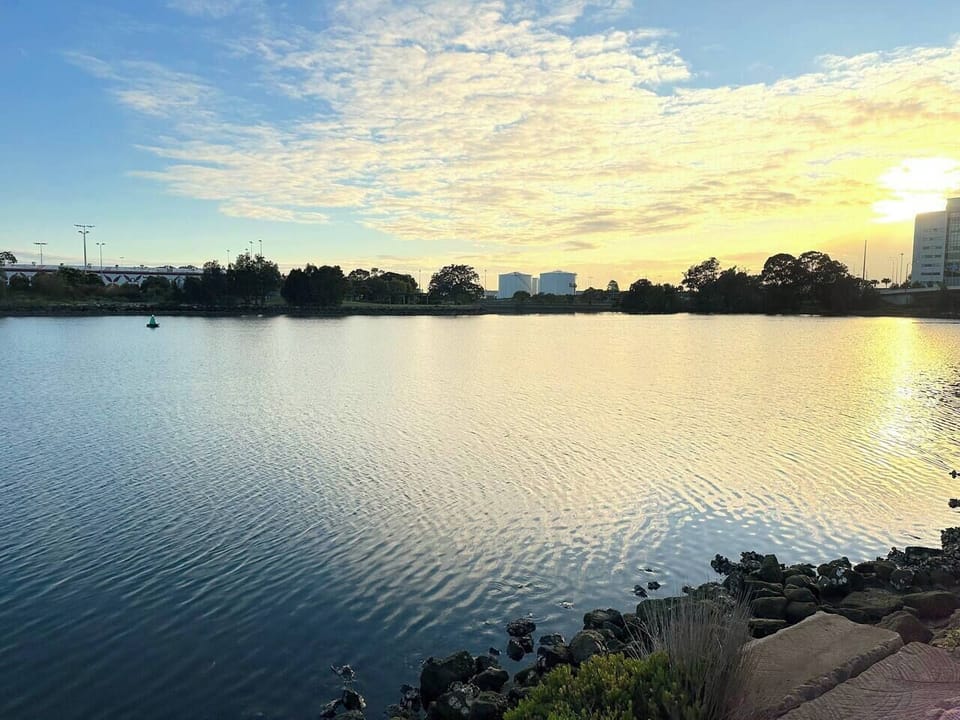 Take a stroll along Cooks River and enjoy serene water views.
