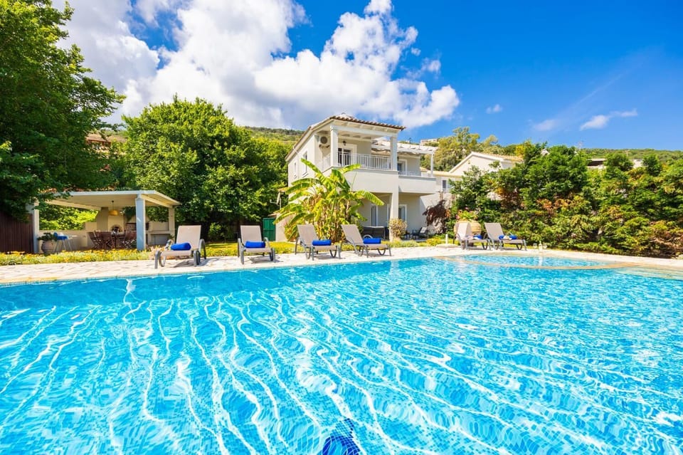 Beautiful villa with private pool, terrace, and garden with sea views