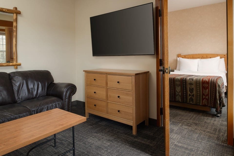 Enjoy an easy flow between lounge space and restful bedroom.