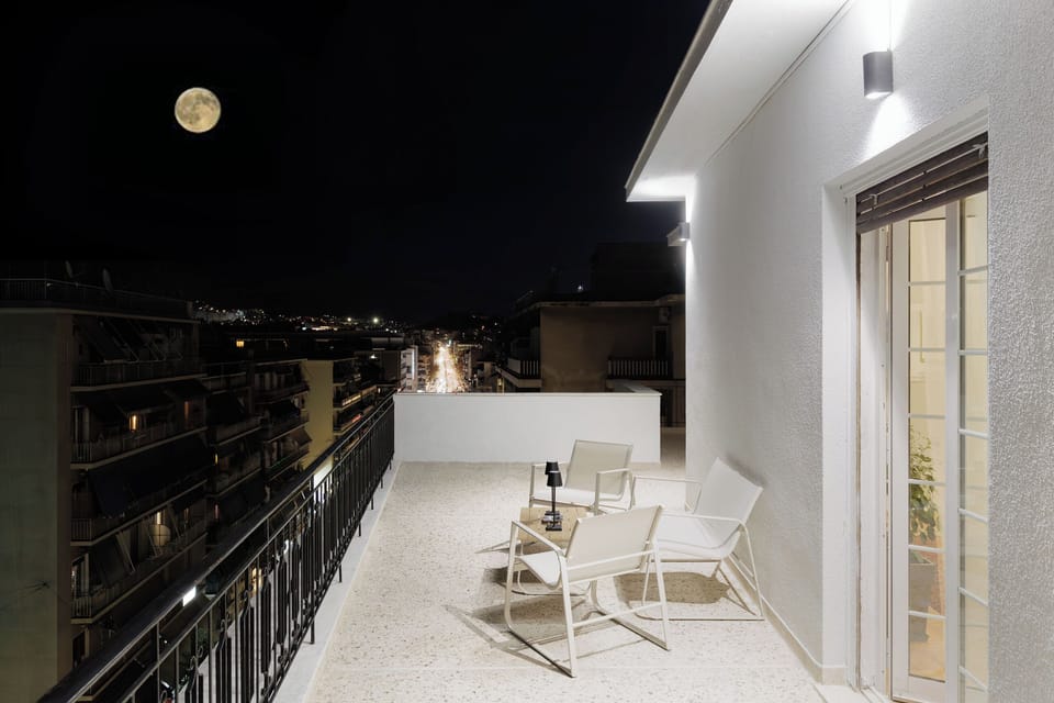 large veranda night view