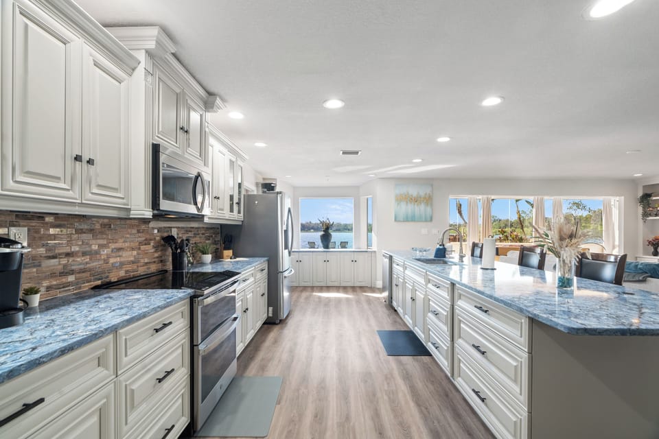 Modern kitchen filled with all your amenities 