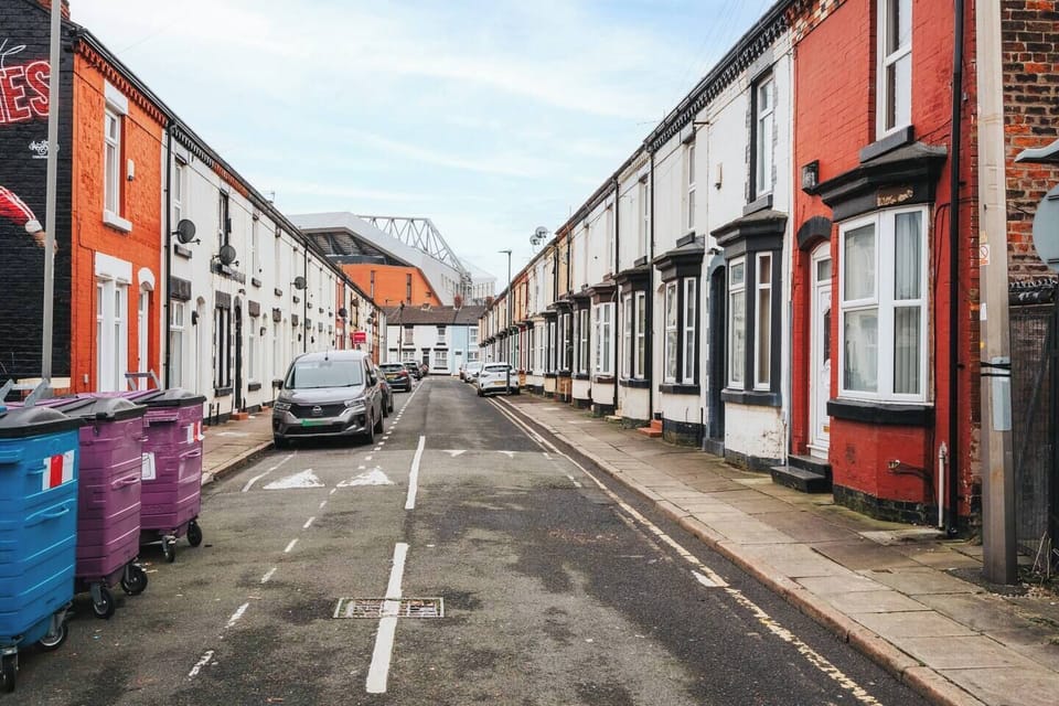 Street View of Anfield Stadium showing how close it is to the property.