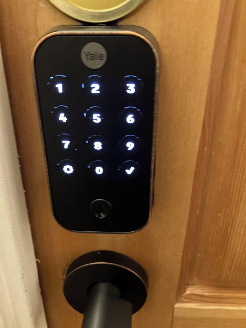 Keypad lock at Unit Door uses the same code as all other entrances