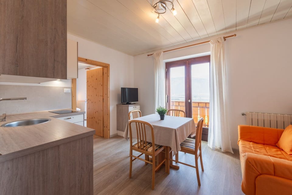 Living area in pine wood