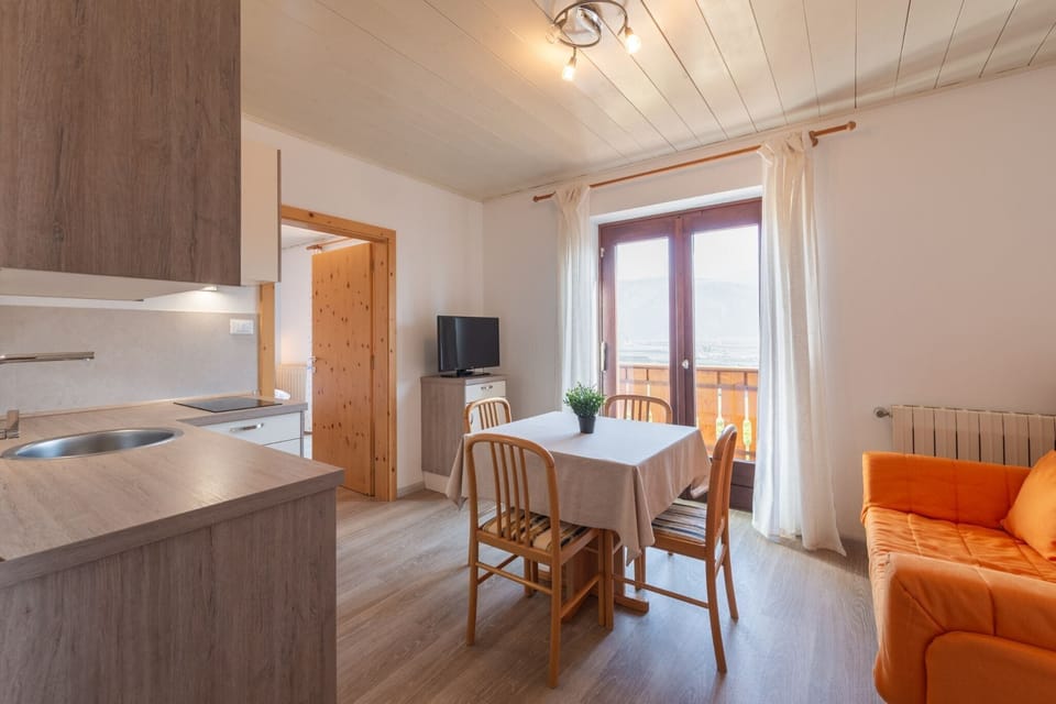 Living area in pine wood
