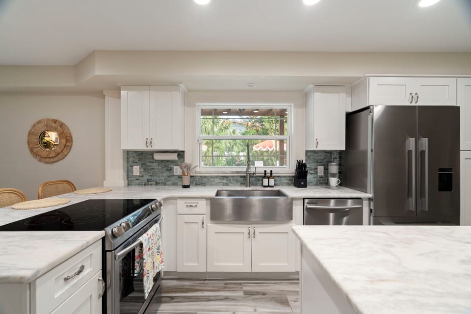 Fully stocked kitchen