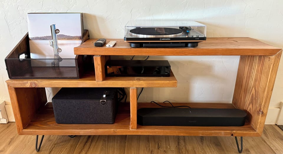 Record player and Sonos sound for your enjoyment!