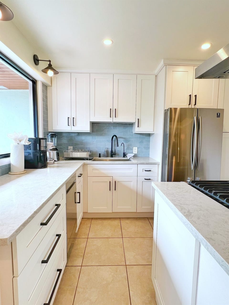 A stunning kitchen that makes meal prep feel effortless.