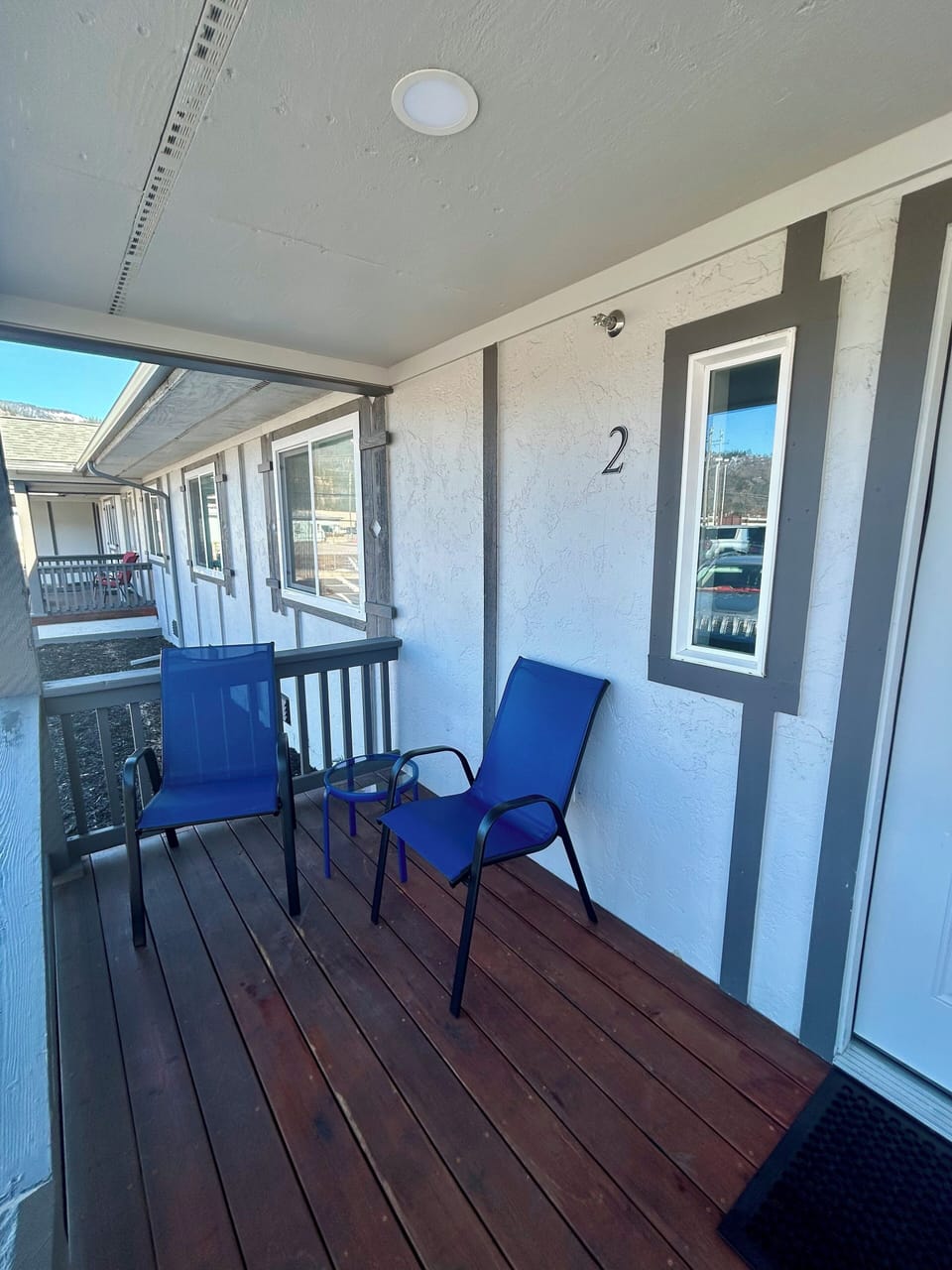 Relax on the comfortable front porch.