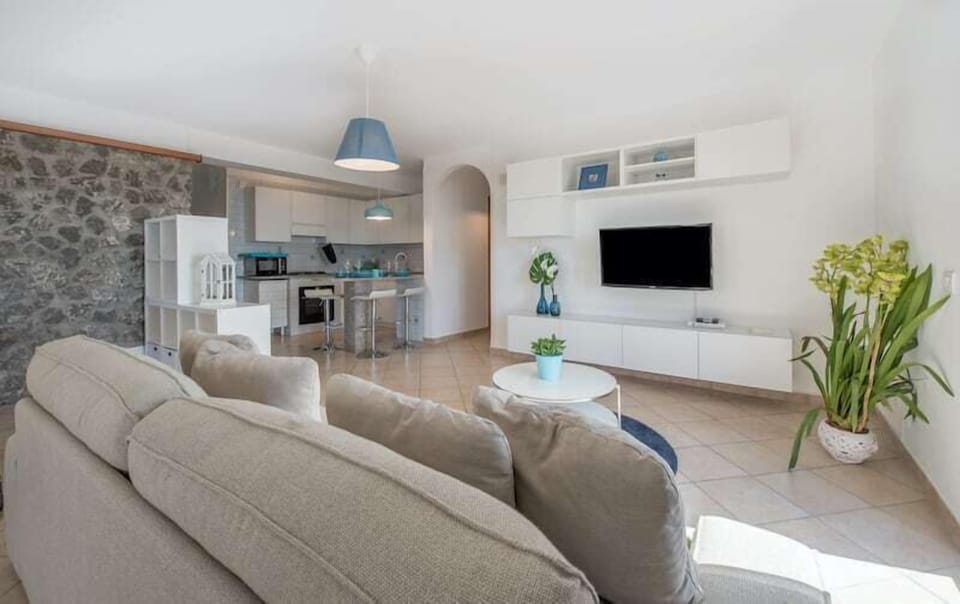 Living room and kitchenette
