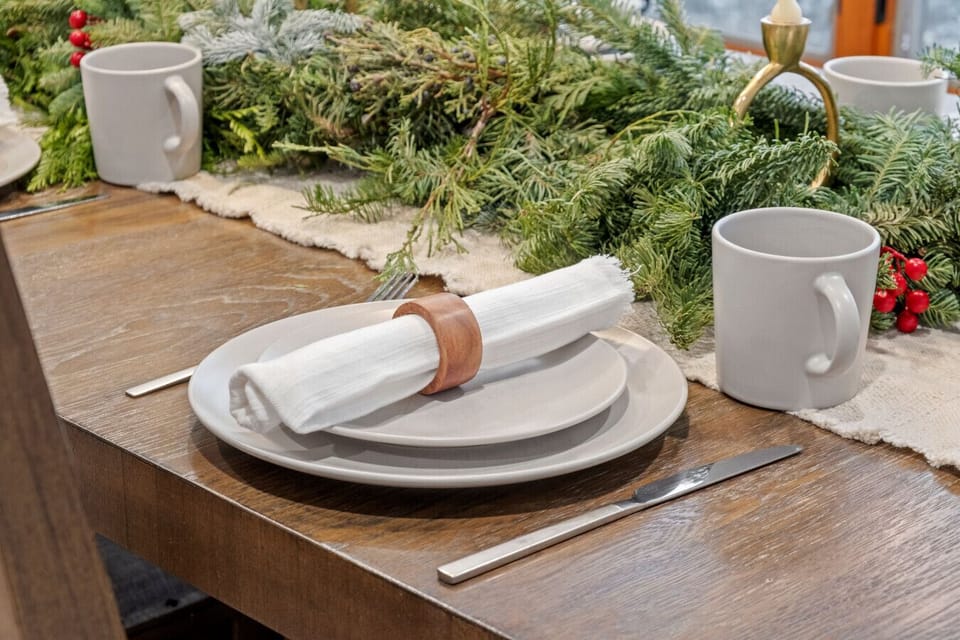 Gather around a beautifully prepared space made for connection