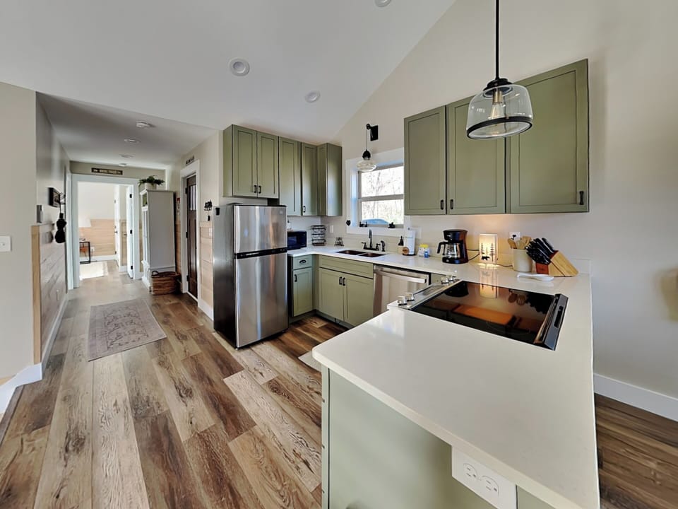 Fully Equipped Loft-Style Kitchen