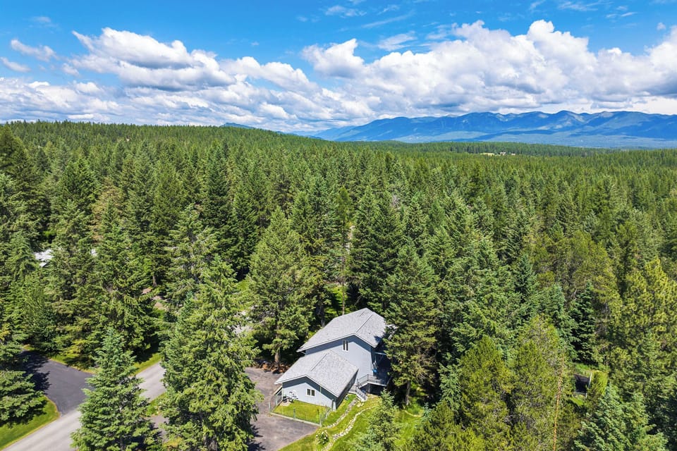View of Whitefish Mountain Resort from the house.