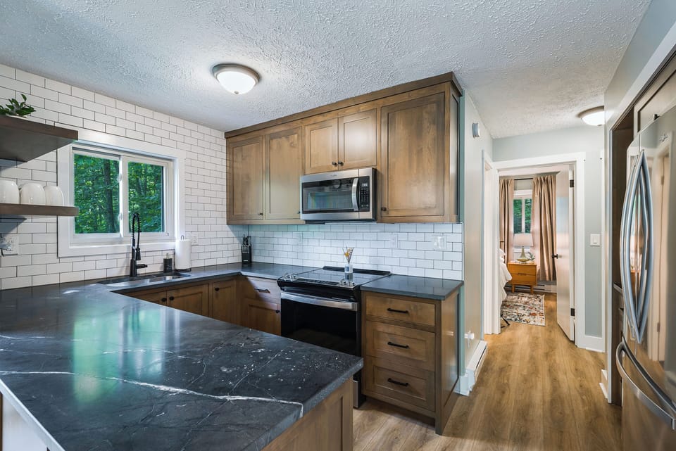 Cook with ease in a sleek, renovated kitchen with all essentials.