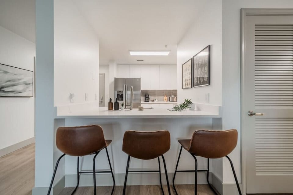 The dining area encourages you to gather with friends, enjoy a drink, and create lasting memories.