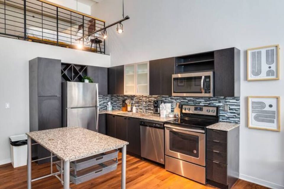 As you step into the kitchen, the clean lines and functional design make you eager to start cooking your favorite dishes.