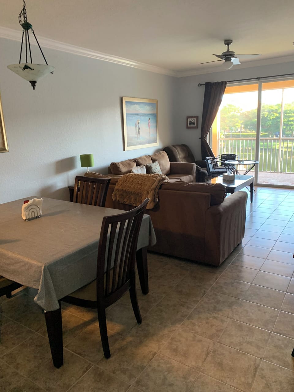 Open concept, spacious living room and dining area.