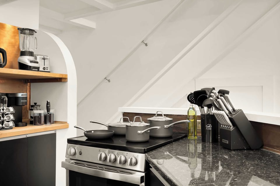 Cook up something special in this bright and fully equipped kitchen—it’s ready for all your culinary adventures!