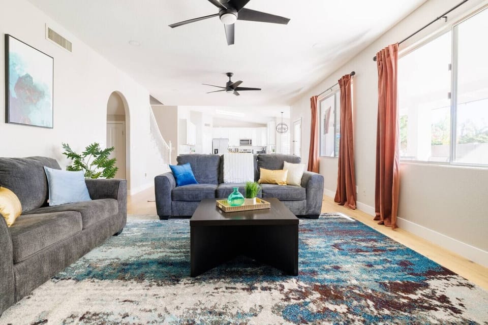 Relax in the cozy living room and watch any movie you want!