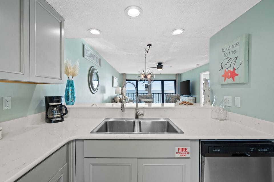 Full Size Kitchen with Bar Seating