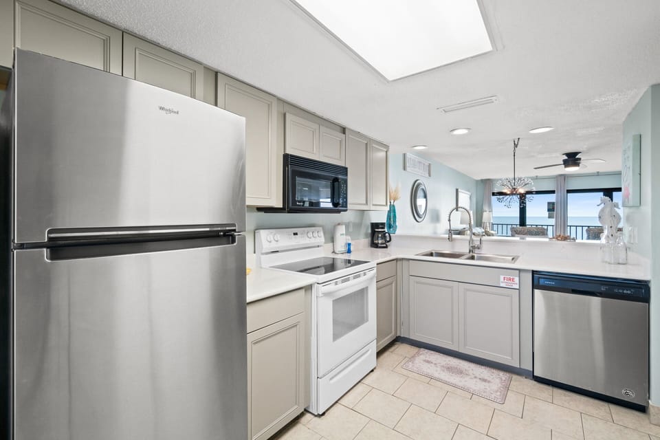 Full Size Kitchen with Bar Seating
