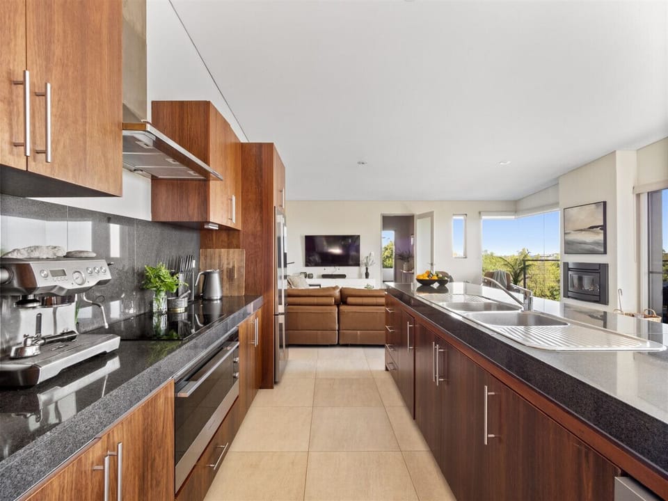 Kitchen and View