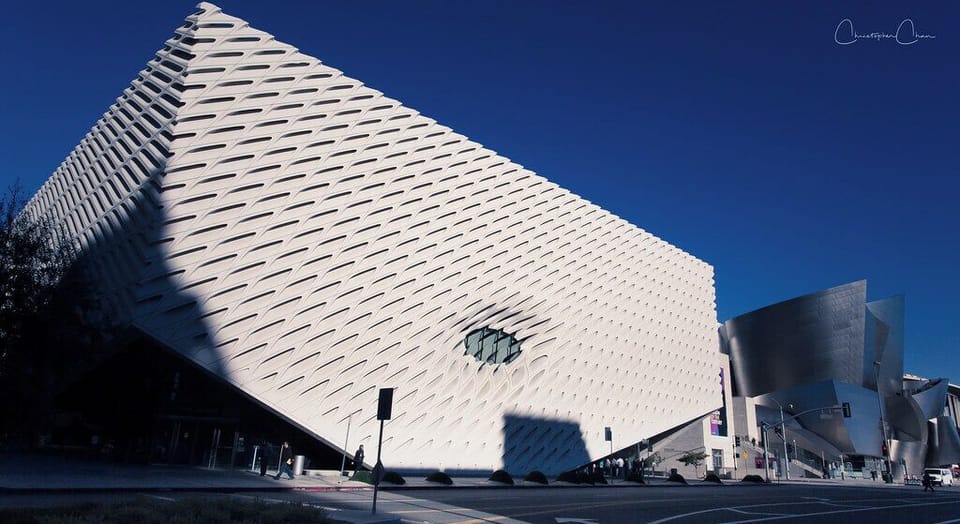 Admire bold architecture and city energy just outside.