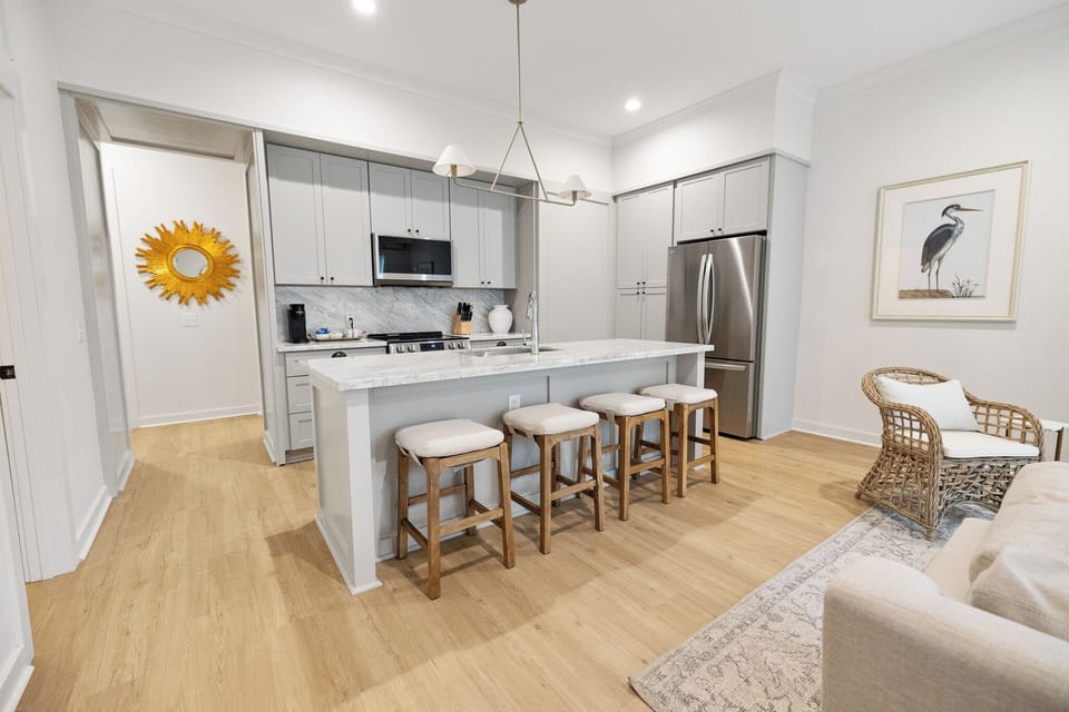 Cook and entertain in this fully equipped kitchen, featuring modern appliances, plenty of counter space, and everything you need to feel at home.
