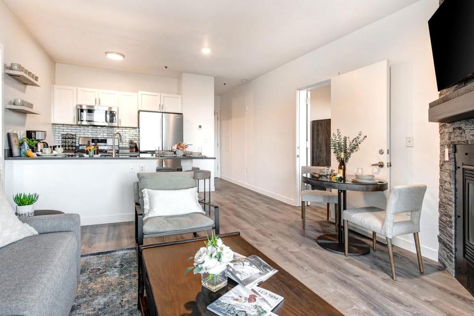 Whether you're sipping wine or playing games, this living area is made for shared moments.