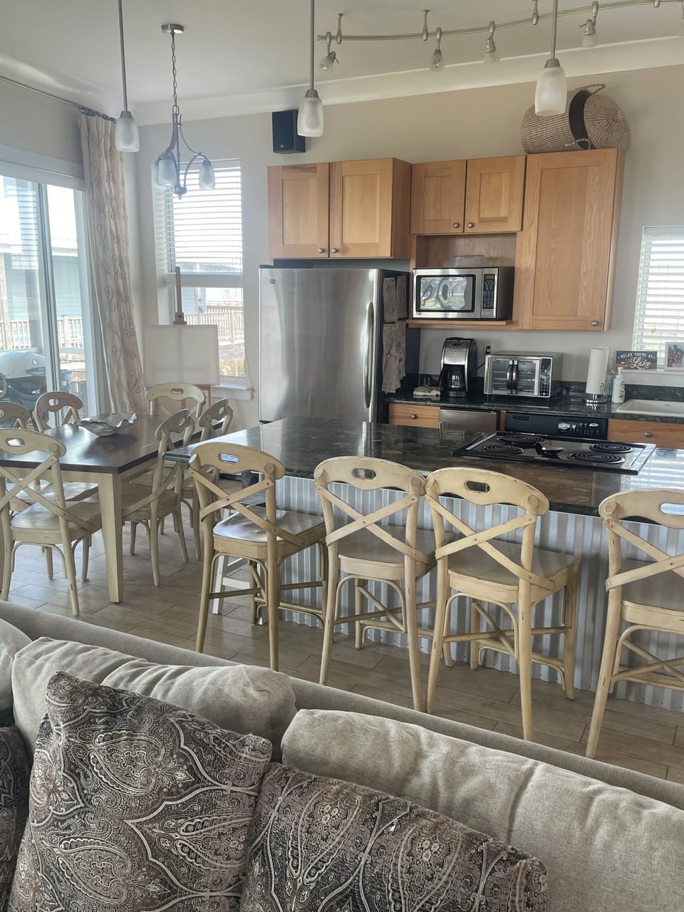 Dining area seating for 12