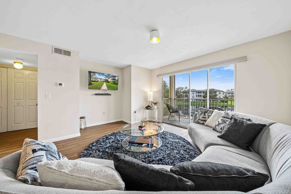 Cozy up in the living area and stream all your favorite entertainment