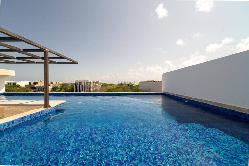 Enjoy panoramic views from our rooftop oasis