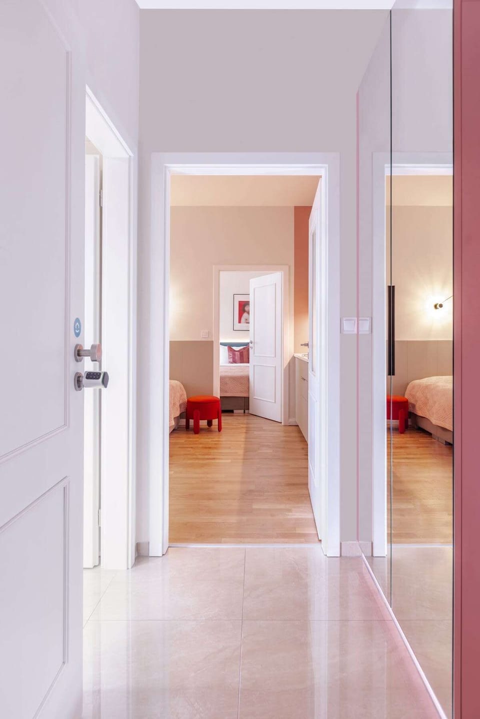 Entrance to the apartment with plenty of storage space