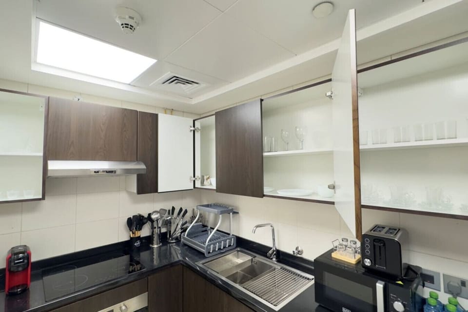 Cook, create, and entertain in a fully equipped kitchen designed for culinary perfection.