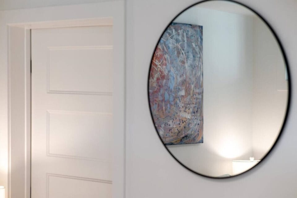 Relax in this highly designed bedroom with attached bath