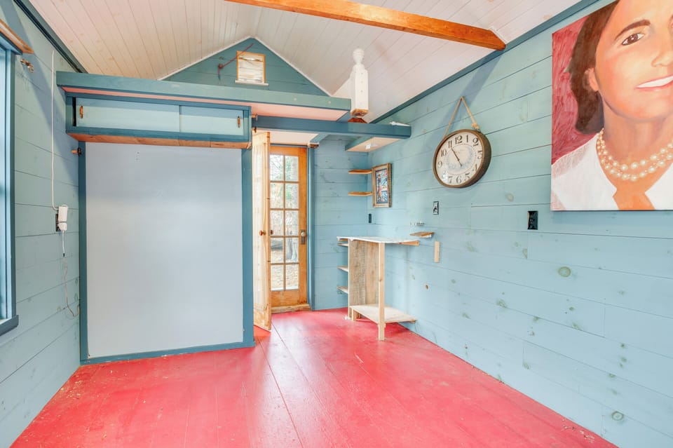 Guest Cottage Interior | Composting Toilet