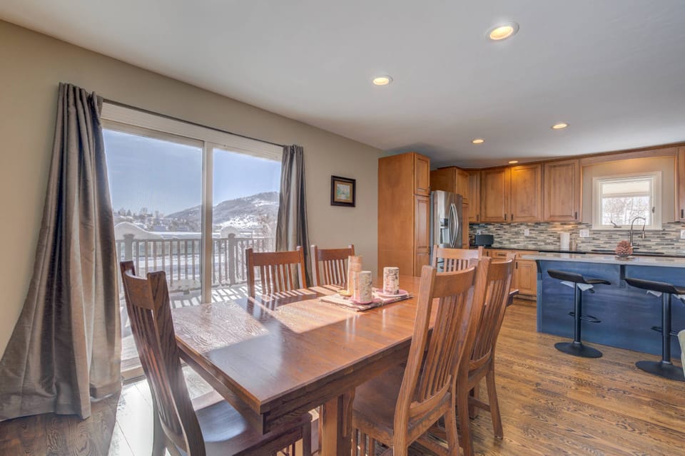 Great views out to the deck