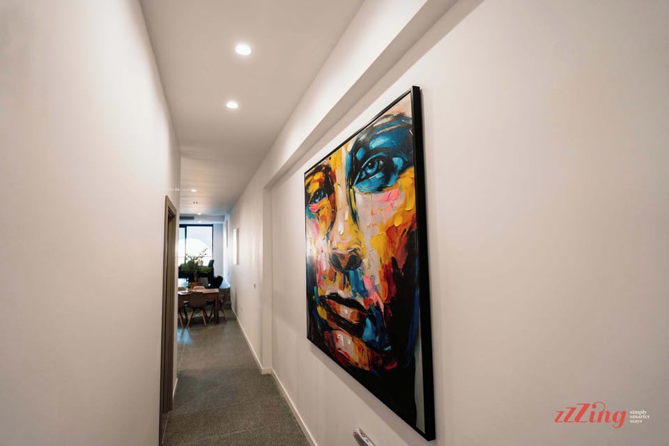 Corridors full of gorgeous art