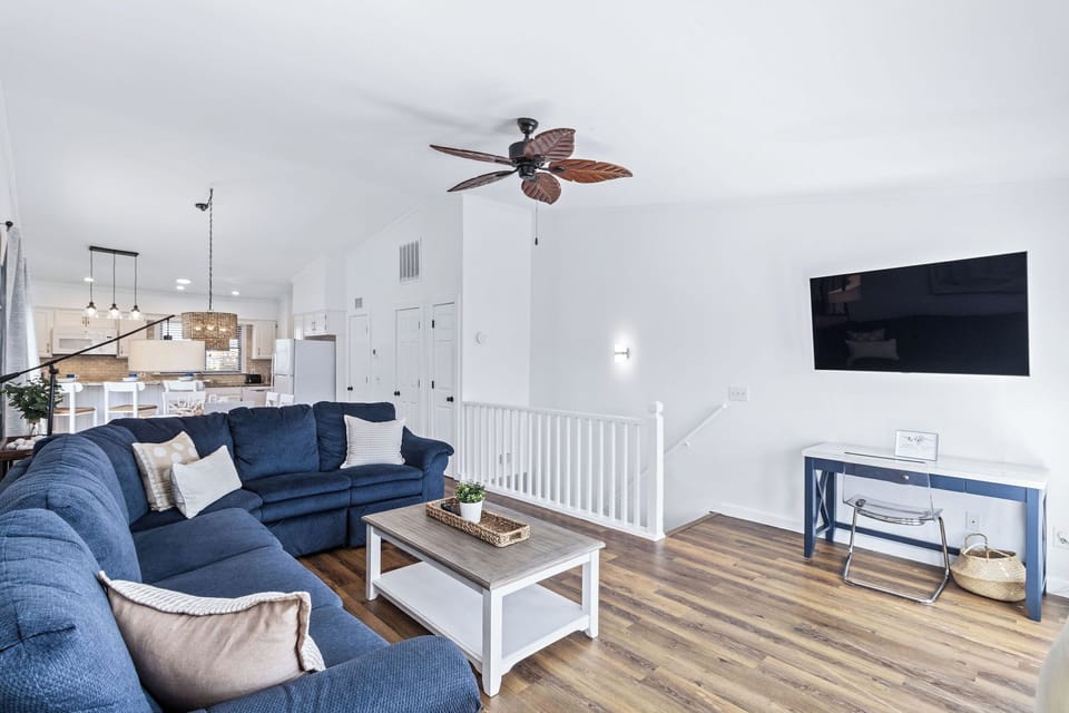 Livingroom - Per. ect for unwinding the coastal decor is just one of the many reason to cozy up with the family.