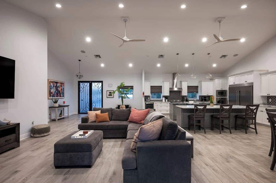 Open concept layout