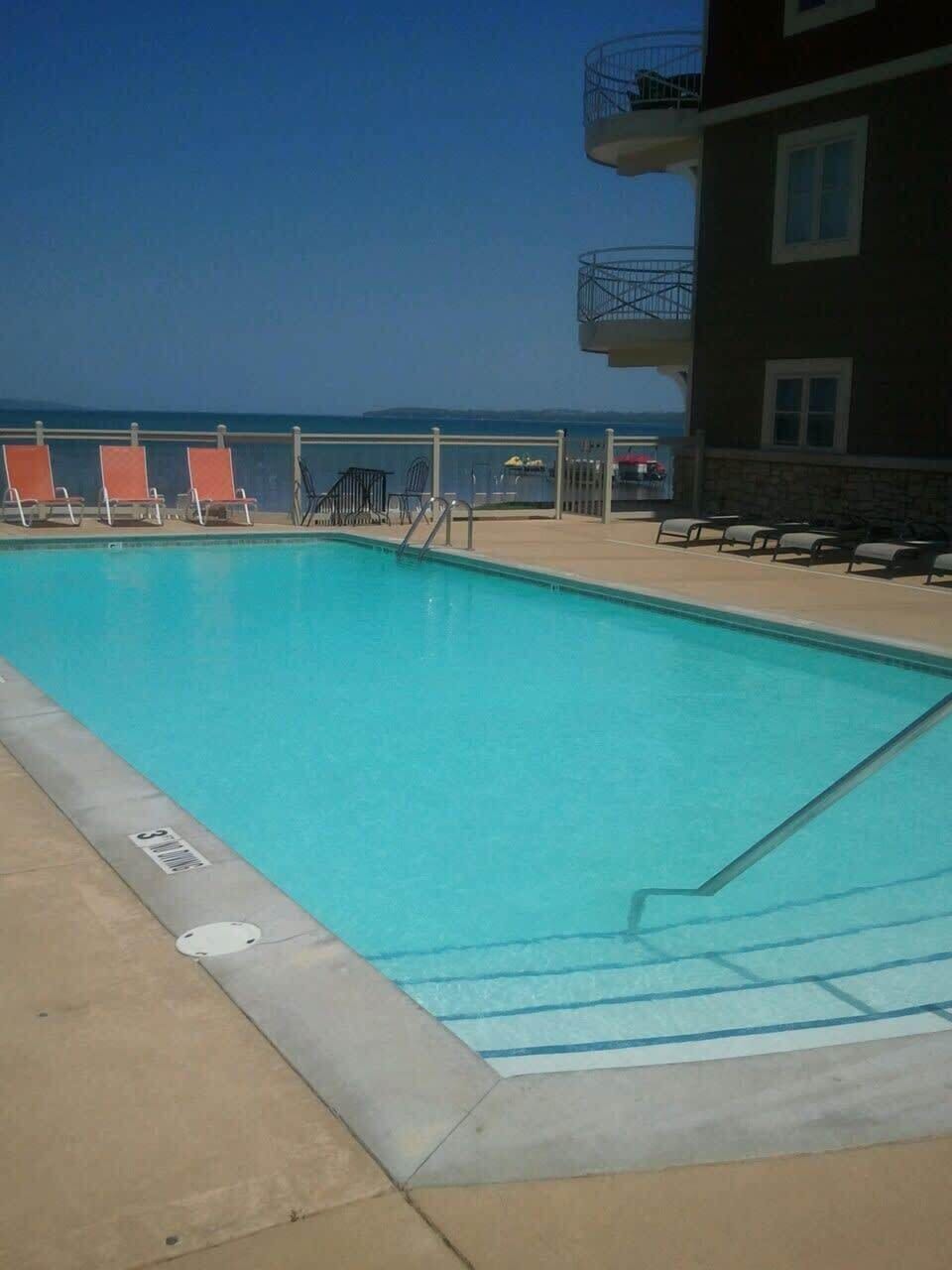 Enjoy the outdoor pool. Opened from Memorial Weekend to Labor Day Weekend.