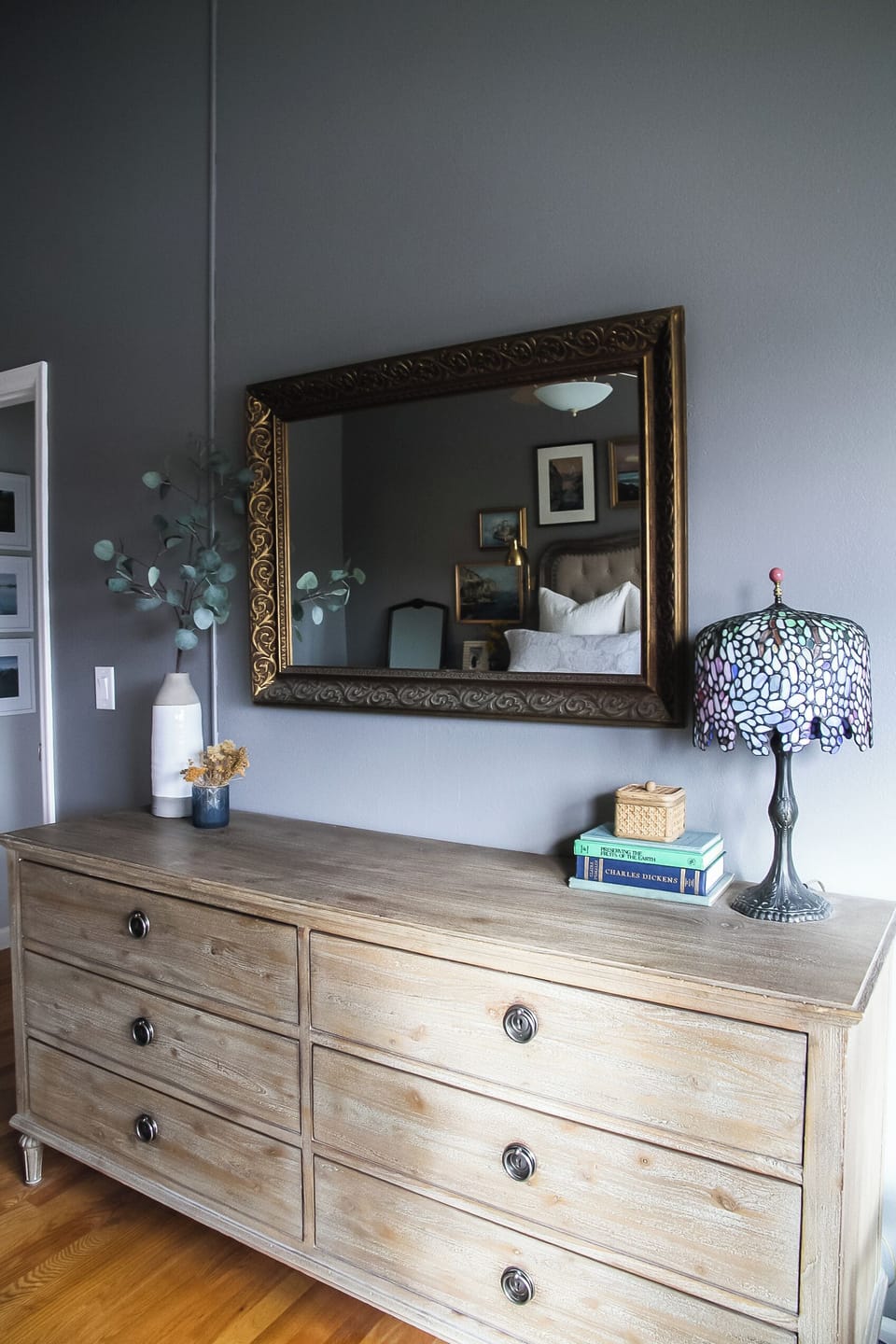 Master bedroom with king size bed and en-suite bathroom